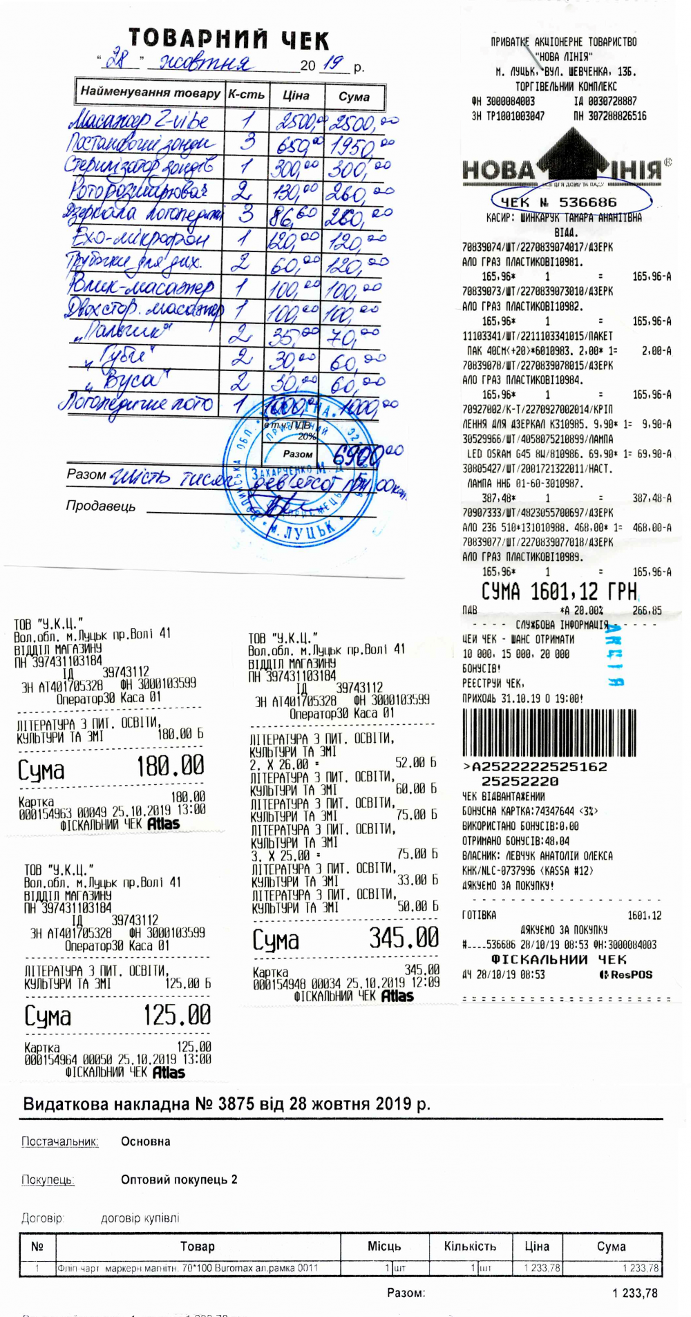 лог. пункт скан чеків