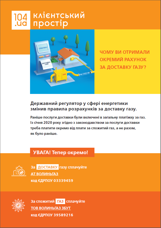 Доставка газу Волиньгаз