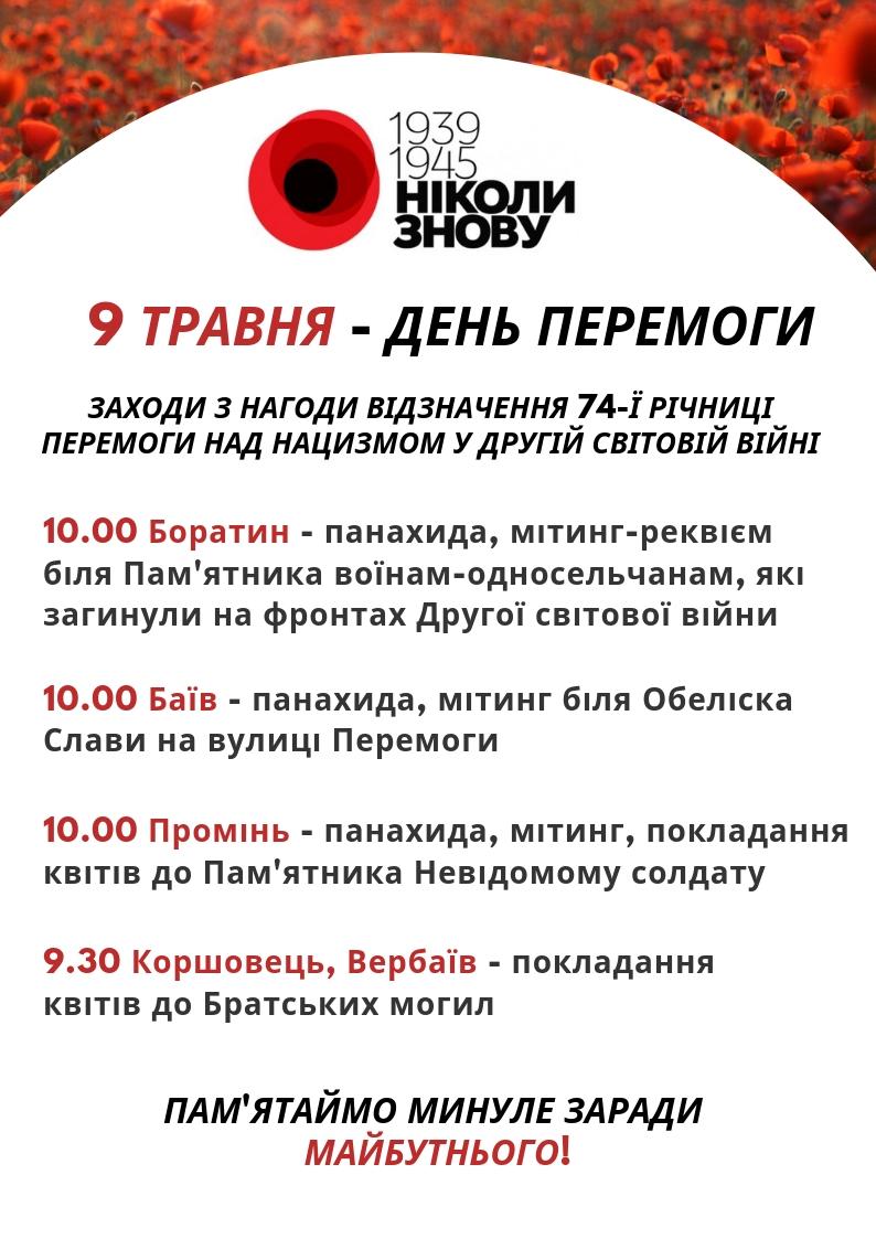 9 травня заходи