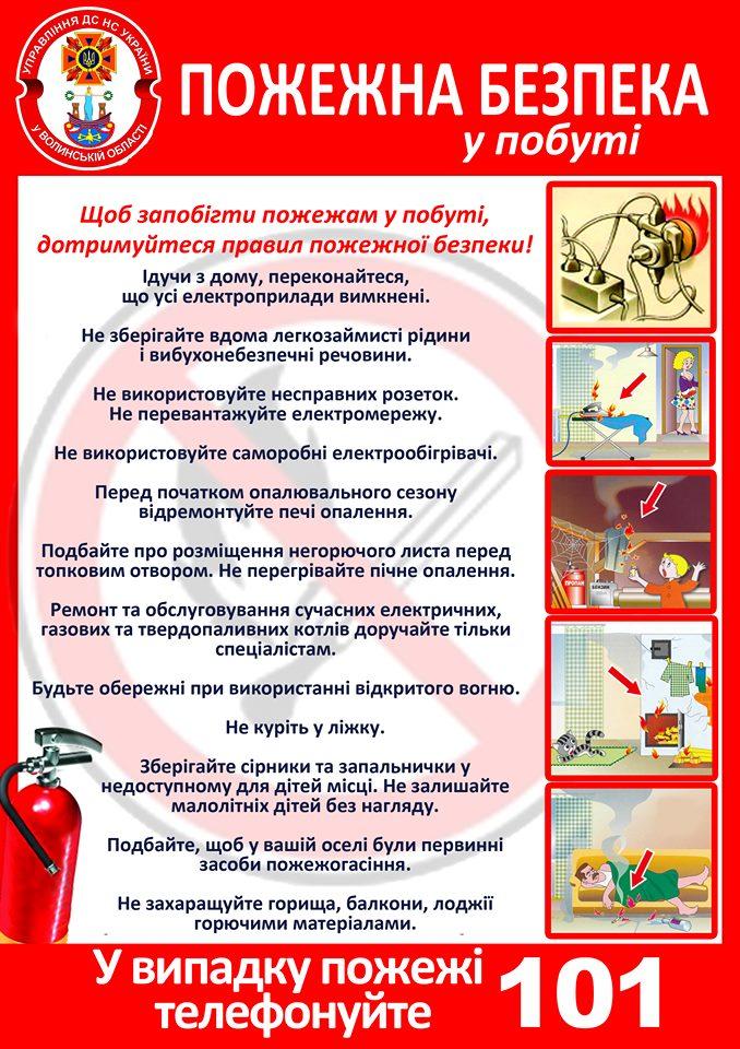 Пожежна безпека у побуті